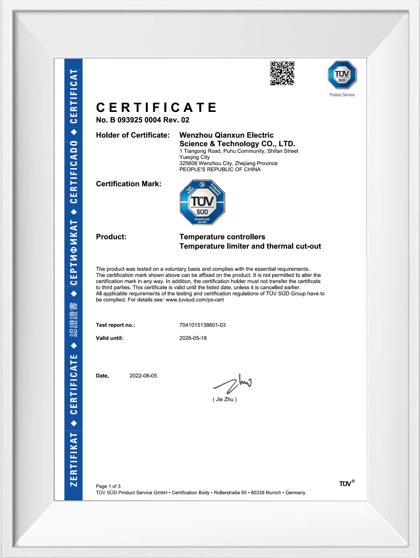 Certificado TUV
