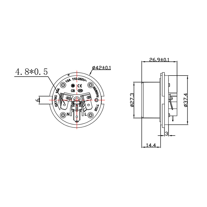 QX178C Base automática de acoplador de tettle de tres anillos