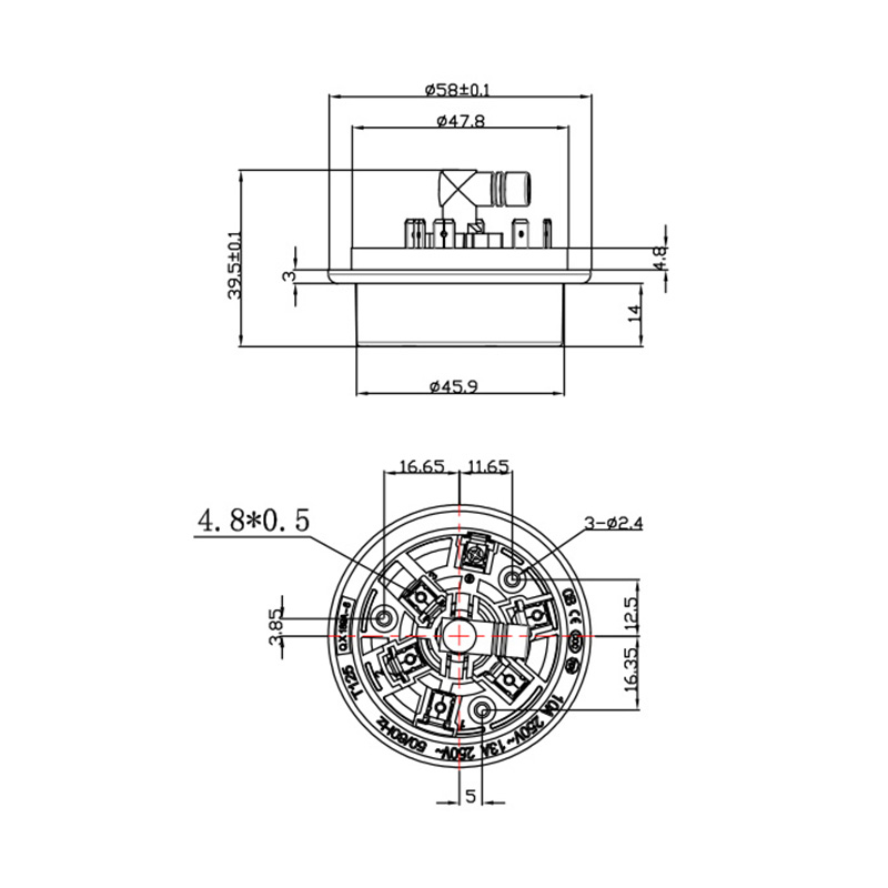 QX189A-6-W-Ag Base de acoplador de termostato de hervidor de agua inteligente suministro de agua automático