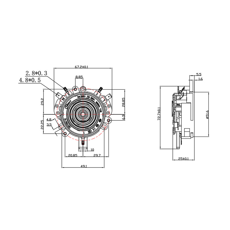 QX198A-6-S-AG Acoplador de termostato de hervidor de agua inteligente automático