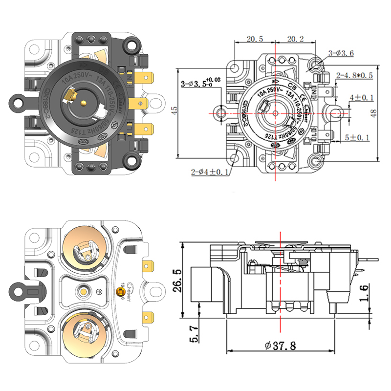 QX168C-2 Acoplador automático de tettle de tres anillos