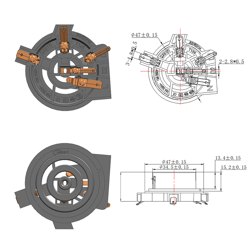QX518I-1 Base de acoplador de termostato de hervidor inteligente automático multifunción