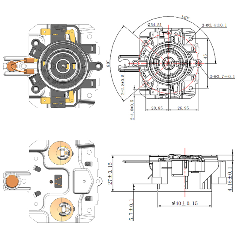 QX518I-3 Base de acoplador de termostato de hervidor inteligente automático multifunción