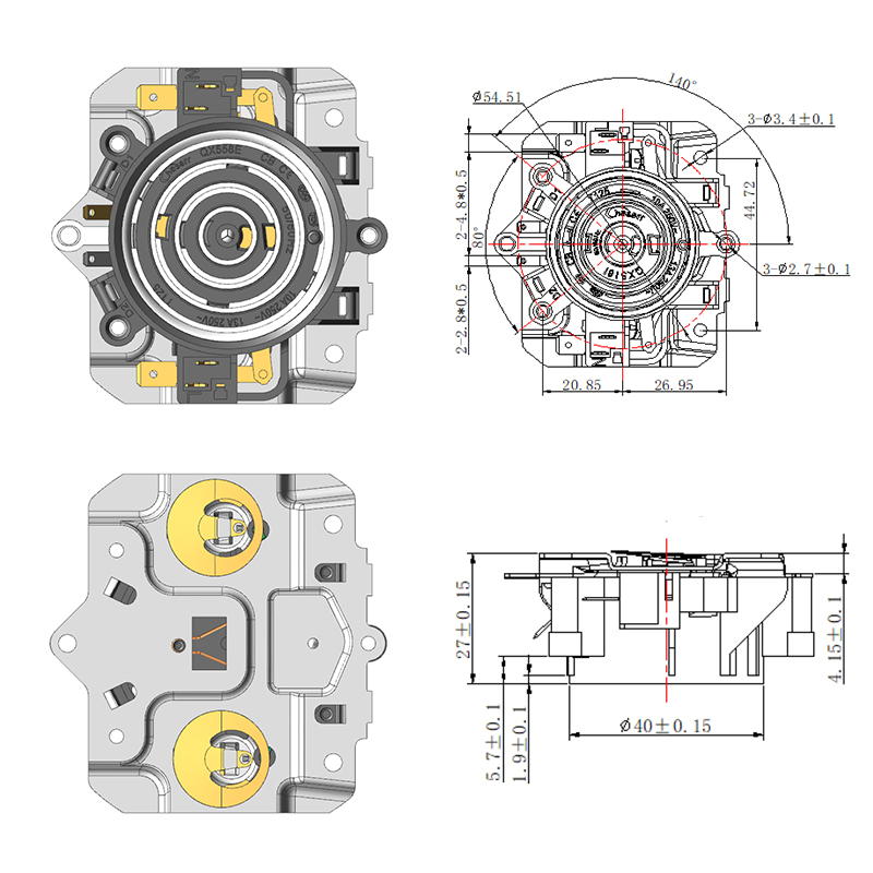 QX558E-1 Base de acoplador de termostato de hervidor inteligente automático multifunción
