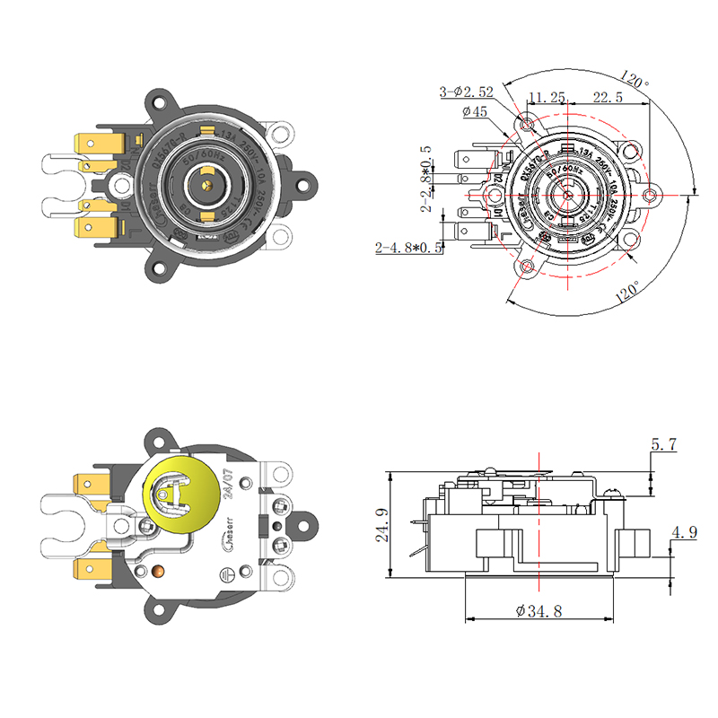 QX567G-R1 Base de acoplador de termostato de hervidor inteligente automático multifunción