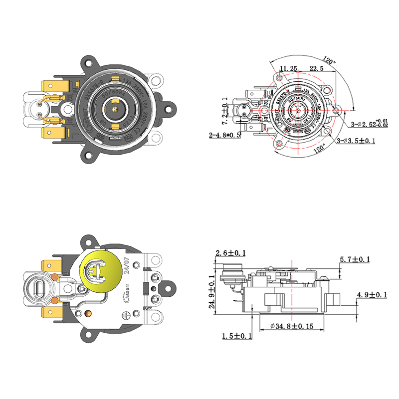 QX567G-R2 Base de acoplador de termostato de hervidor inteligente automático multifunción