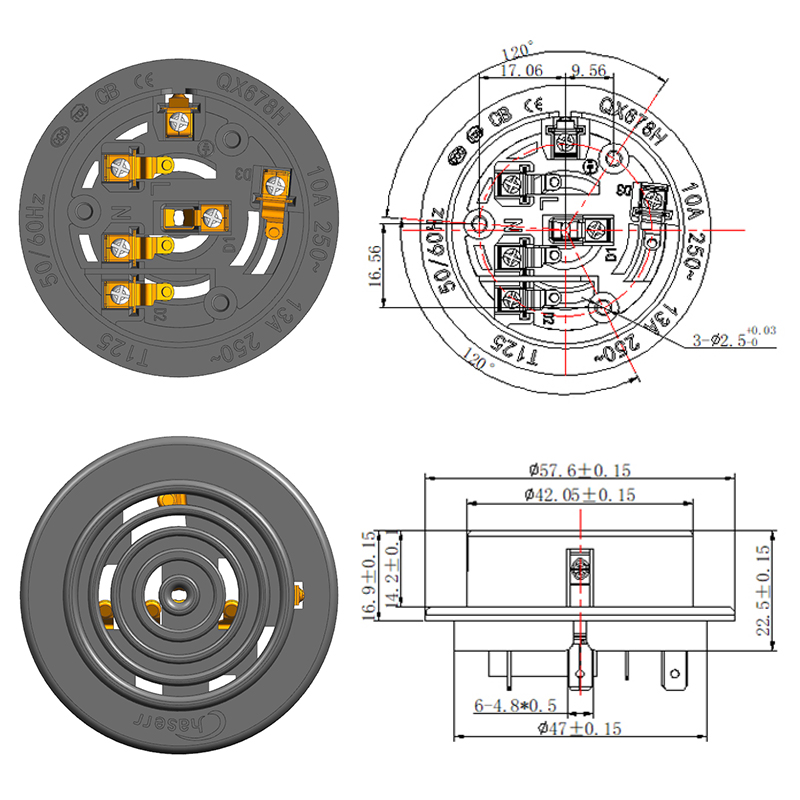 QX668H Base de acoplador de termostato de hervidor inteligente automático multifunción